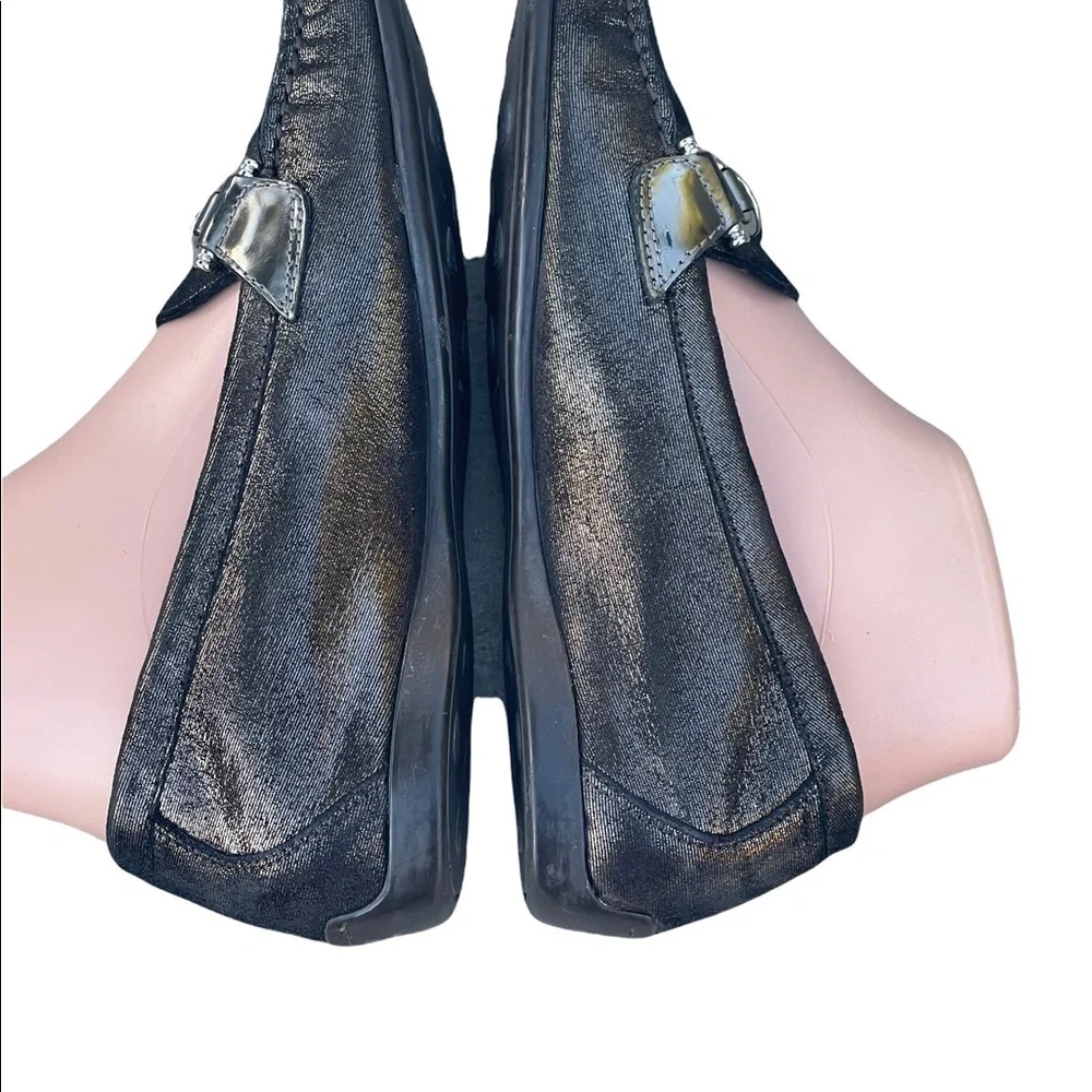 AGL Attilio Giusti Leombruni Jenah Grey Leather‎ driving Loafers size 36(6) USA